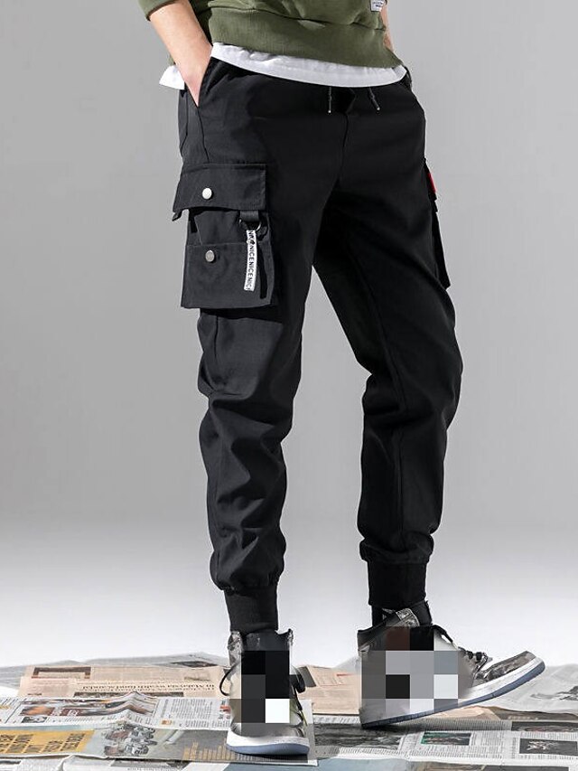 Mens Clothing Mens Bottoms | Mens Classic Style Cargo Tactical Cargo Multiple Pockets Full Length Pants Casual Daily Micro-elast