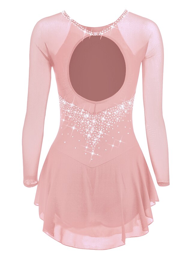 Figure Skating Dress Women's Girls' Ice Skating Dress Violet Black