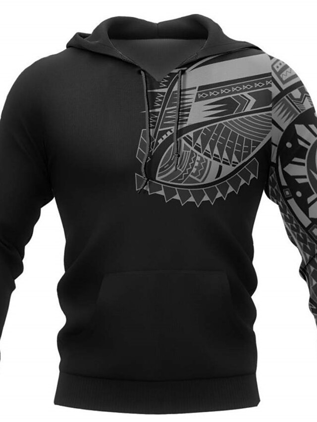 Mens Clothing Mens Hoodies & Sweatshirts | Mens Pullover Hoodie Sweatshirt Bohemian Style Graphic Prints Print Casual Daily Spor