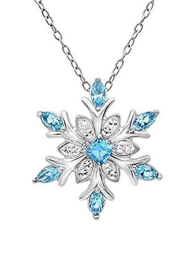 Womens Clothing Womens Accessories | Womens necklace Chic & Modern Party Snowflake Necklaces / Wedding / White / Blue / Fall / W