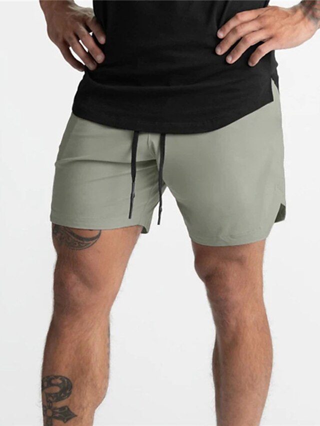 Mens Clothing Mens Bottoms | Mens Stylish Casual / Sporty Active Shorts Elastic Drawstring Design Short Pants Casual Daily Micro