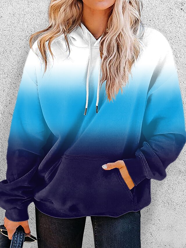 Compra Sudadera Con Capucha Para Mujer De Diseñador Con Sudaderas De Lujo  De Color Degradado Streetwear Tops Jerseys De Marca Sudadera Con Capucha O  Cuello Ropa De Mujer M 2XL Barato 