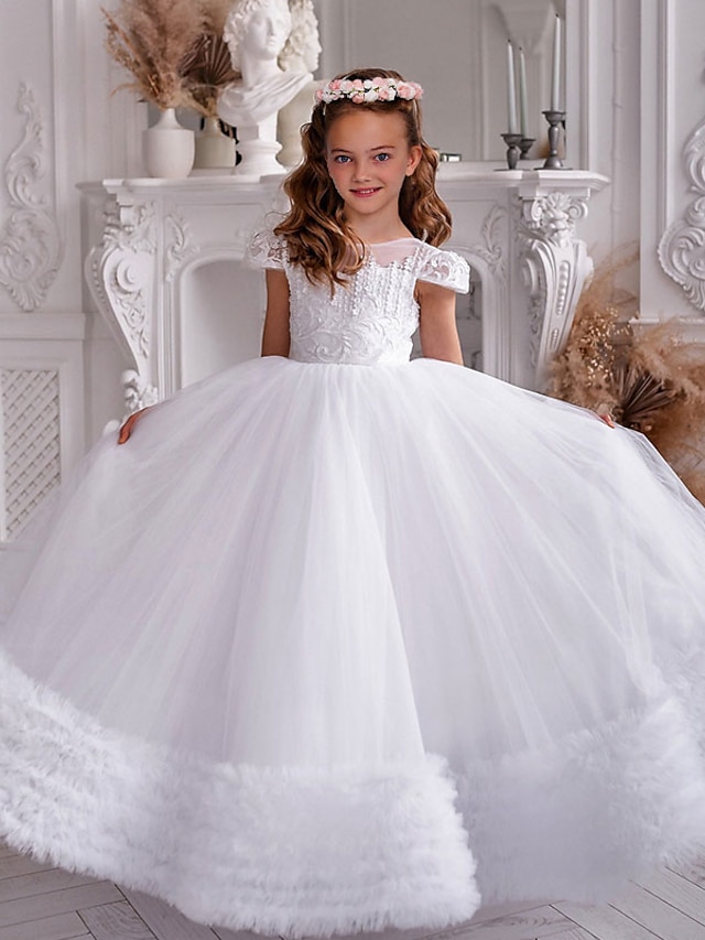 Party Event / Party Princess Flower Girl Dresses Jewel Neck Floor ...