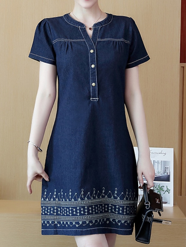 modern denim dress