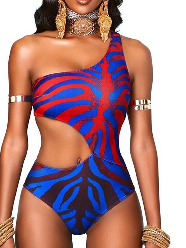 Womens Clothing Womens Swimwear | Womens Swimwear One Piece Monokini Bathing Suits trikini Normal Swimsuit Open Back Cut Out Sna