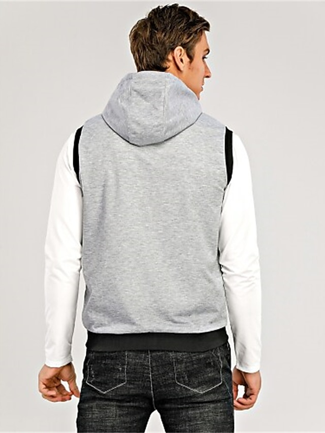 Ärmelloser Kapuzenpullover Für Herren – Tanktop Sweatshirt, Einfarbig, Ideal Für Fitness & Freizeit Ärmelloser Kapuzenpullover Für Herren – Tanktop Sweatshirt, Einfarbig, Ideal Für Fitness & Freizeit