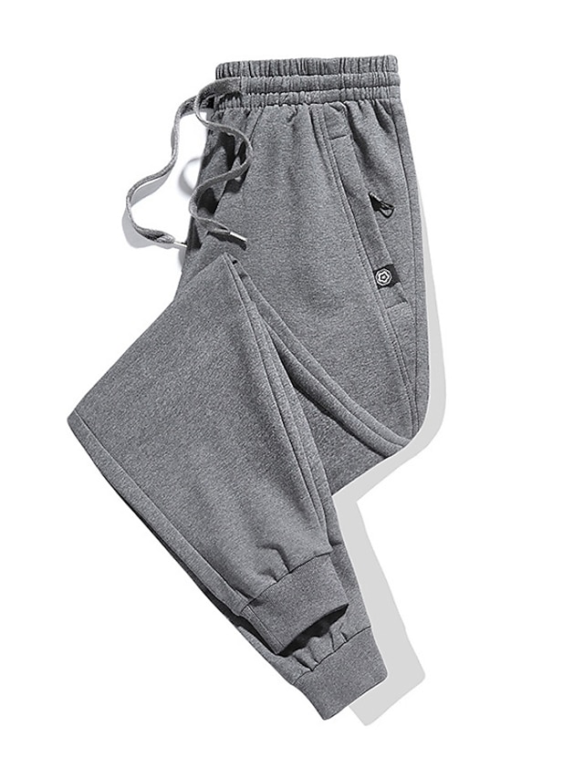 Mens Clothing Mens Bottoms | Mens Stylish Casual Sweatpants Trousers Tapered pants Drawstring Pocket Full Length Pants Casual Da