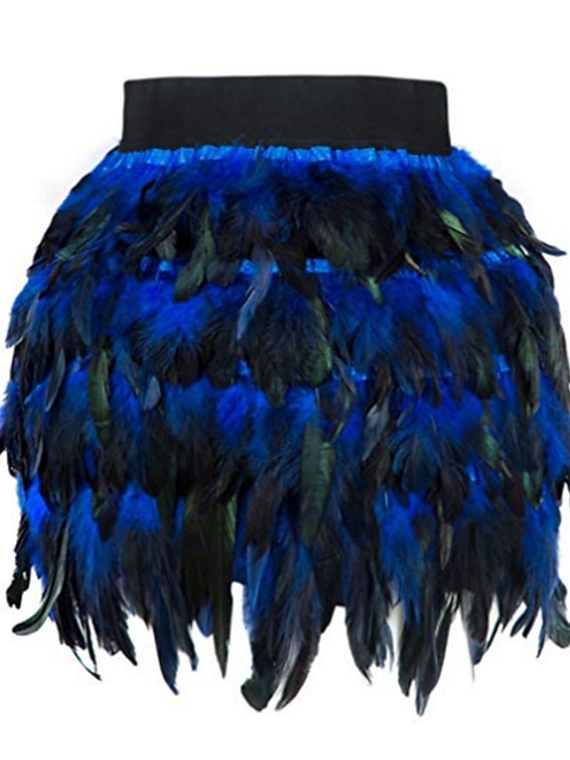  Damenrock Miniröcke Farbblock Unifarben Karneval Party Herbst&Wintermode lange Karnevalskostüme Damen schwarz blau lila fuchsia