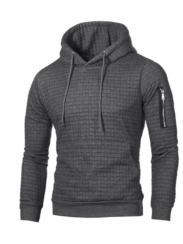 Mens Clothing Mens Hoodies & Sweatshirts | Mens Pullover Hoodie Sweatshirt Solid Color Lace up Casual Daily Holiday Sportswear C