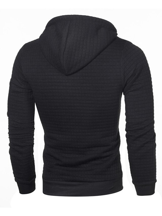 Mens Clothing Mens Hoodies & Sweatshirts | Mens Pullover Hoodie Sweatshirt Solid Color Lace up Casual Daily Holiday Sportswear C