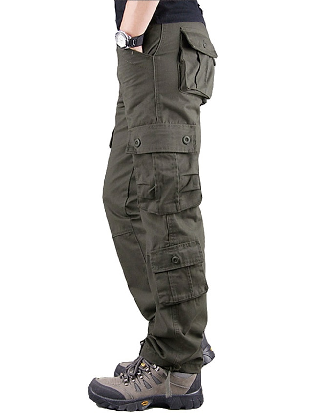 Men's Military Work Pants Hiking Cargo Pants Tactical Pants 8 Pockets ...