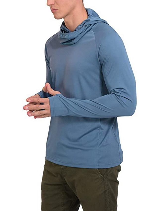 Mens Clothing Mens Hoodies & Sweatshirts | Mens Pullover Hoodie Sweatshirt Solid Color Casual Daily Holiday Casual Big and Tall 