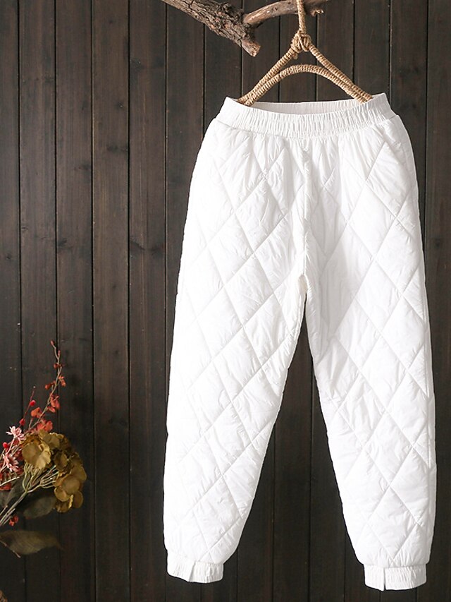winter white plus size pants