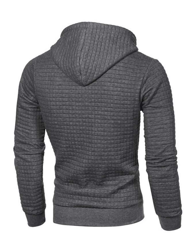 Mens Clothing Mens Hoodies & Sweatshirts | Mens Pullover Hoodie Sweatshirt Solid Color Lace up Casual Daily Holiday Sportswear C