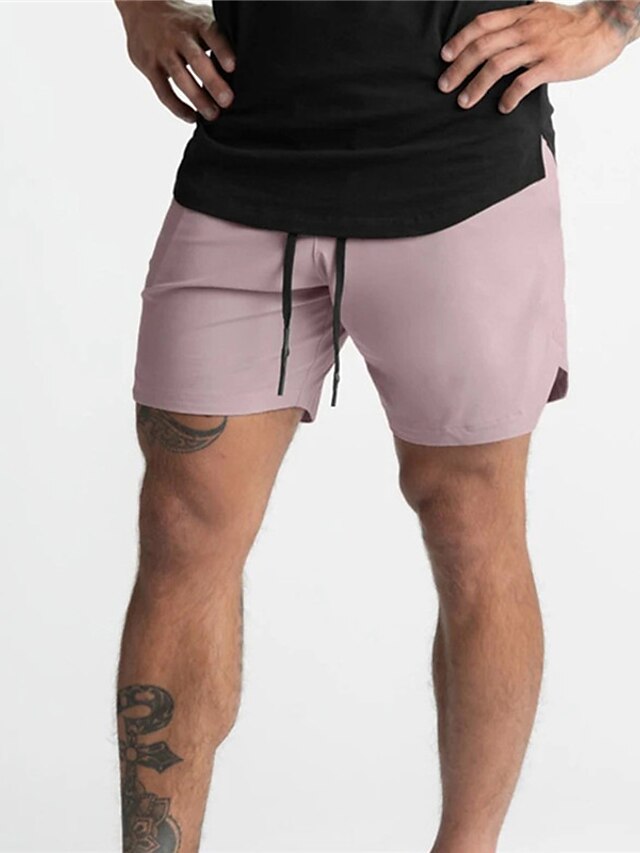 Mens Clothing Mens Bottoms | Mens Stylish Casual / Sporty Active Shorts Elastic Drawstring Design Short Pants Casual Daily Micro