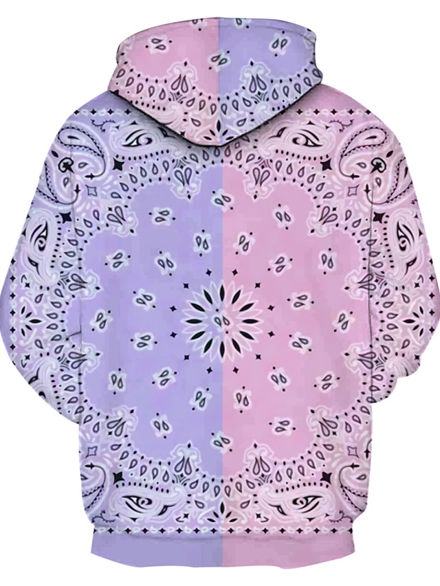 Mens Clothing Mens Hoodies & Sweatshirts | Mens Unisex Pullover Hoodie Sweatshirt Bohemian Style Graphic Prints Flower Print Dai