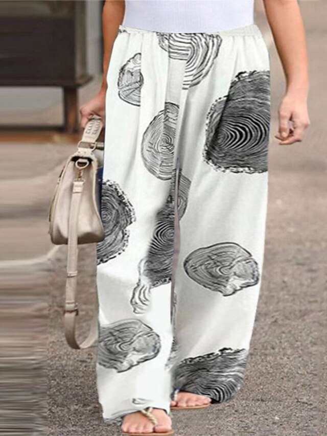 Mujer Talla extra Pantalones Chinos Estampado Gráfico Casual Casual Diario  Cintura Media Longitud total Otoño Verano Blanco Negro L XL XXL 3XL 4XL / Tallas  Grandes 8755952 2022 – $22.60