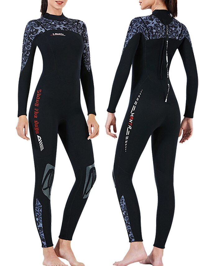 Sports & Outdoors Surfing, Diving & Snorkeling | Dive&Sail Womens Full Wetsuit 3mm SCR Neoprene Diving Suit Thermal Warm UPF50+ 