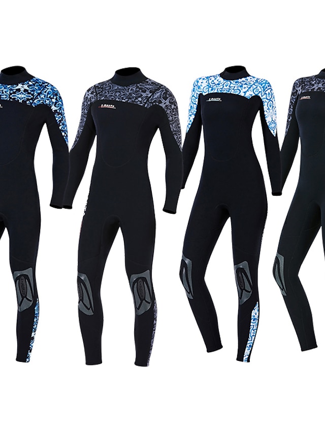 Sports & Outdoors Surfing, Diving & Snorkeling | Dive&Sail Womens Full Wetsuit 3mm SCR Neoprene Diving Suit Thermal Warm UPF50+ 