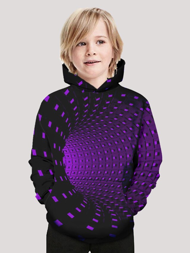 Boys 3D Galaxy Sweater & Cardigan Long Sleeve 3D Print Graphic Fall Winter