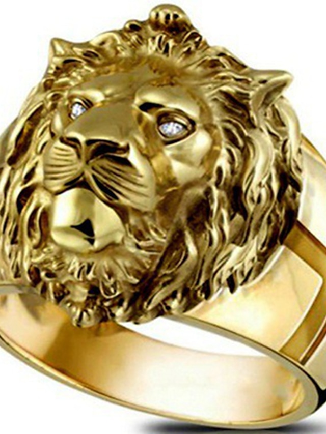 1PC Ring For Women's Street Date Alloy Classic Lion