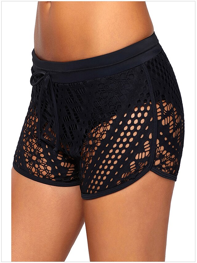 Womens Clothing Womens Bottoms | Womens Fashion Shorts Hot Pants Cut Out Ripped Elastic Drawstring Design Short Pants Leisure Sp