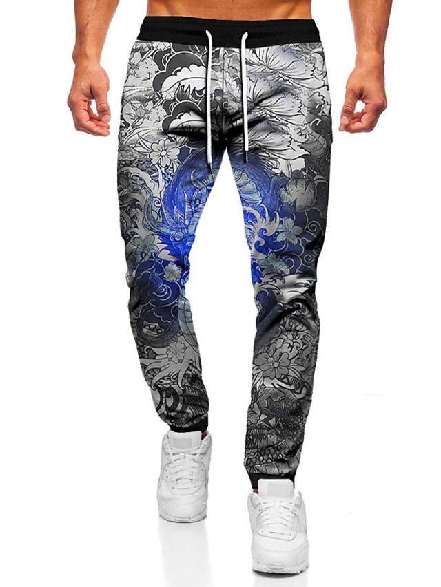 Elastic Drawstring Design Pants Casual 