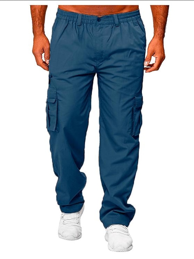 Men's Ripstop Cargo Pants Relaxed Fit Tactical Pants Straight Outdoor ...