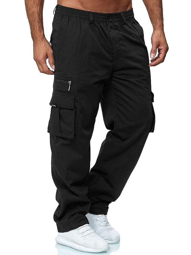 Men's Ripstop Cargo Pants Relaxed Fit Tactical Pants Straight Outdoor ...