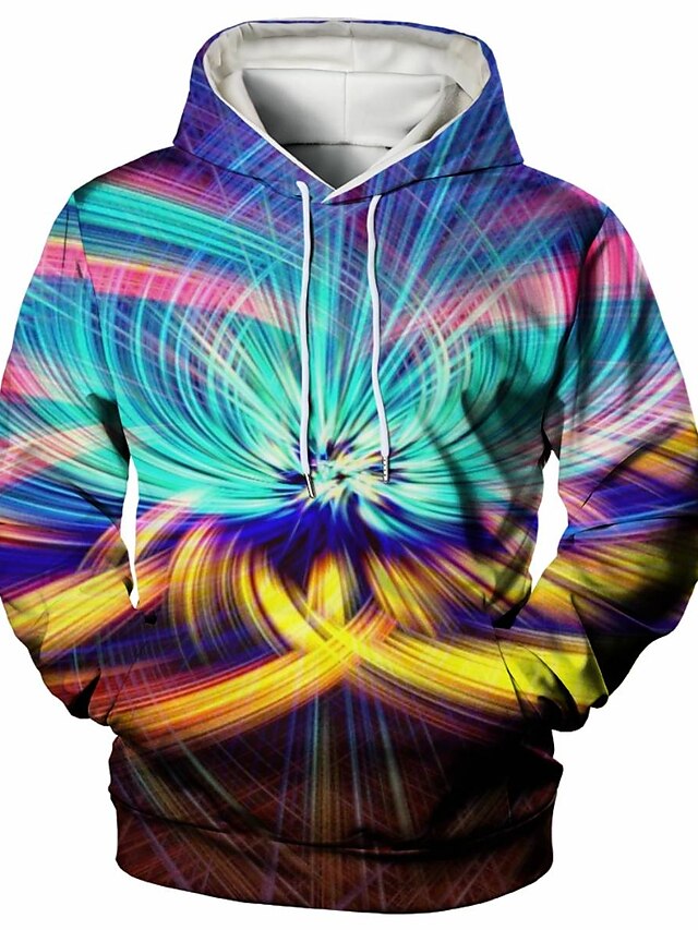 Mens Clothing Mens Hoodies & Sweatshirts | Mens Pullover Hoodie Sweatshirt Graphic Casual Daily Weekend 3D Print Casual Hoodies 