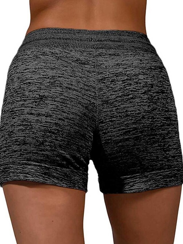 Womens Clothing Womens Bottoms | Womens Casual / Sporty Athleisure Shorts Side Pockets Elastic Drawstring Design Print Short Pan