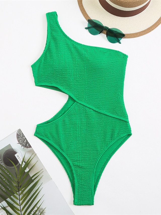 Womens Clothing Womens Swimwear | Womens Swimwear One Piece Monokini Bathing Suits trikini Normal Swimsuit Open Back Cut Out Hol