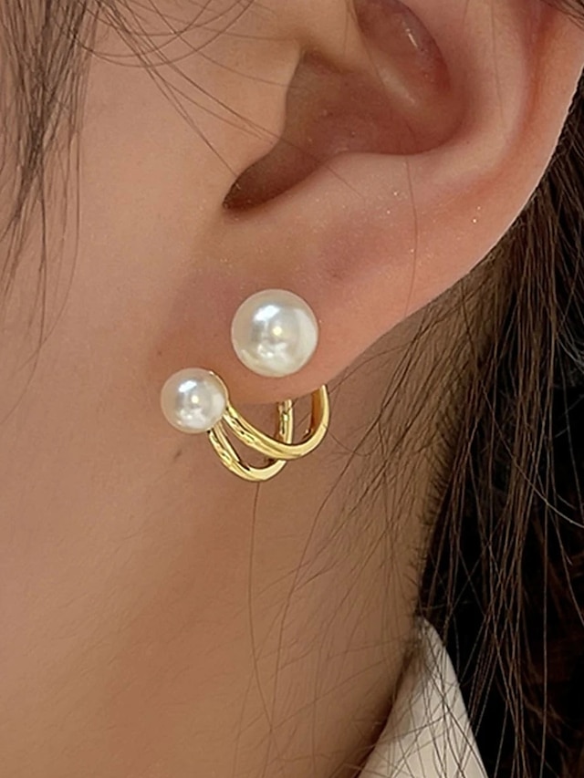  1 Pair Stud Earrings For Women's Street Daily Prom Alloy Classic Fashion