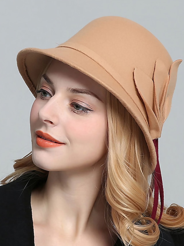  نسائي قبعة قبعة فيدورا المحمول ضد الهواء راحة الأماكن المفتوحة مناسب للبس اليومي مناسب للعطلات زهري زهور