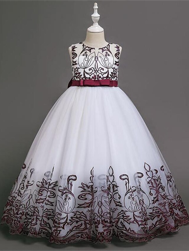 Niños Poco Chica Vestido Plano Vestido de Tul Fiesta Diario Lazo Vino Azul  polvoriento Beige Maxi Sin Mangas Elegante Estilo lindo Vestidos Día del  Niño Primavera Verano Delgado 4-12 años 9009849 2022 – $55.99