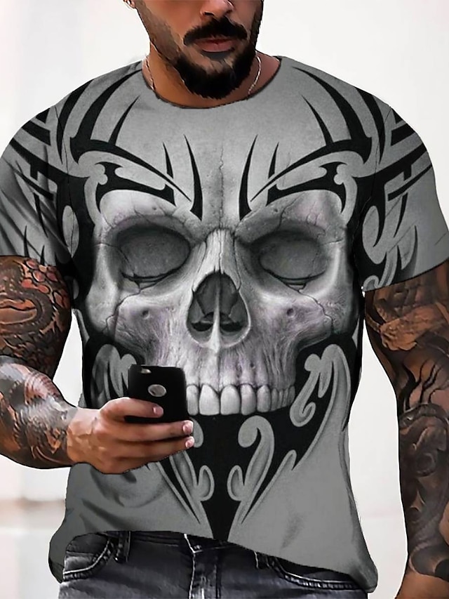 Mens Clothing Mens Tees & Tank Tops | Mens Tee T shirt Tee 3D Print Graphic Round Neck Casual Daily 3D Print Short Sleeve Tops F