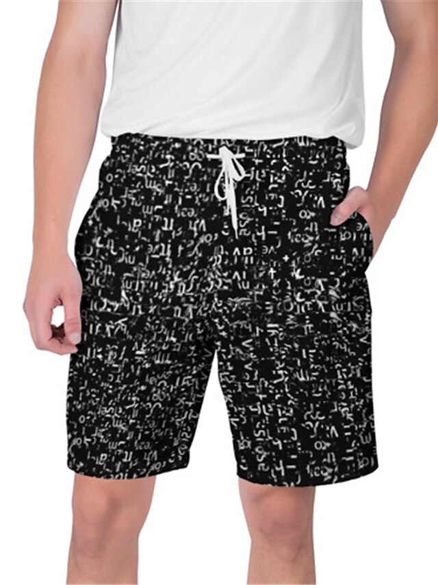 Mens Clothing Mens Bottoms | Mens Streetwear Hawaiian Shorts Beach Shorts 3D Print Elastic Drawstring Design Short Pants Casual 