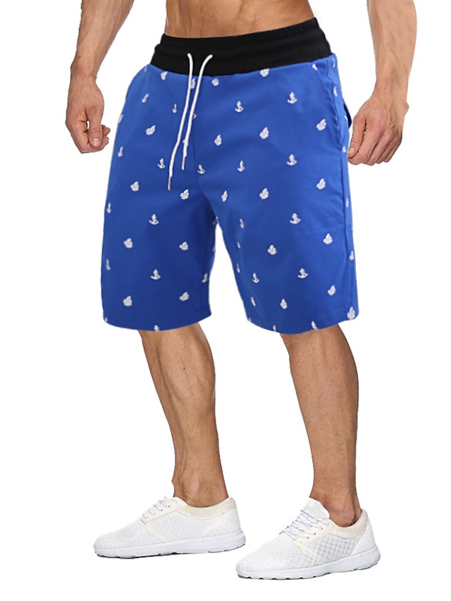 Mens Clothing Mens Bottoms | Mens Stylish Hawaiian Shorts Board Shorts Swim Trucks Elastic Waist Print Knee Length Pants Daily B