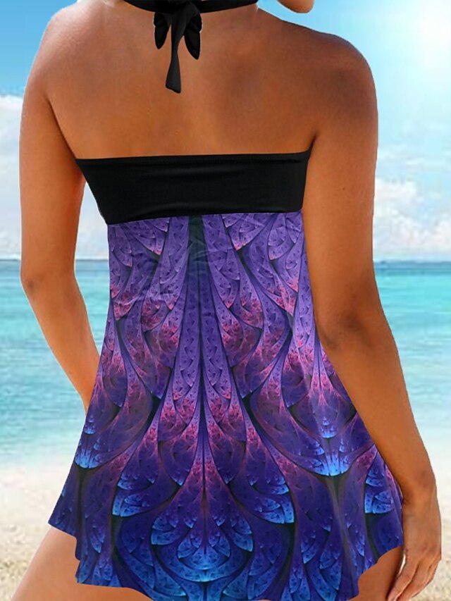 Maillots De Bain Tankini Pi Ces Maillot De Bain Femme Mince Pour Les Grosses Poitrines Couleur