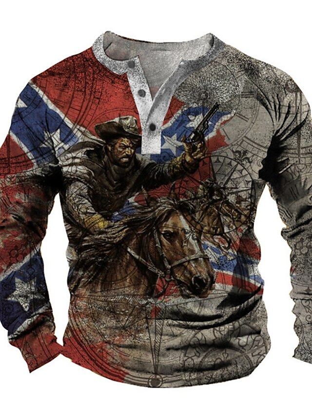 Mens Clothing Mens Hoodies & Sweatshirts | Mens Unisex Sweatshirt Pullover Graphic Prints Horse Print Casual Daily Sports 3D Pri