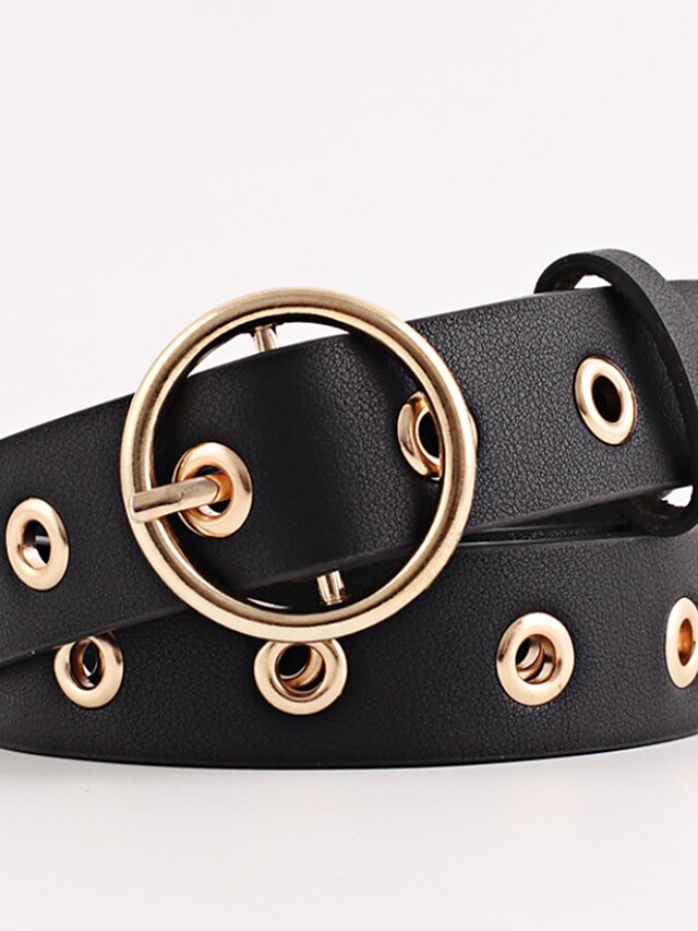 Womens Clothing Womens Accessories | Womens Waist Belt Daily Work Coffee Black Belt Pure Color - EZ76435