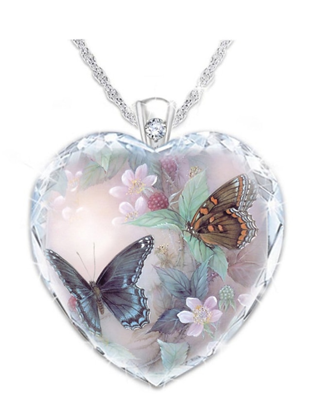  Women's necklace Vintage Outdoor Butterfly Necklaces / Spring / Summer / Fall / Winter / Red