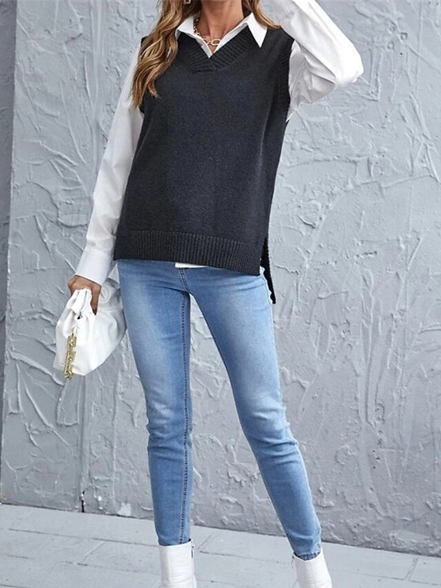 Pull Rayé Ample Femme 2025 - Tricot Long à Épaules Dénudées - Mode Décontractée