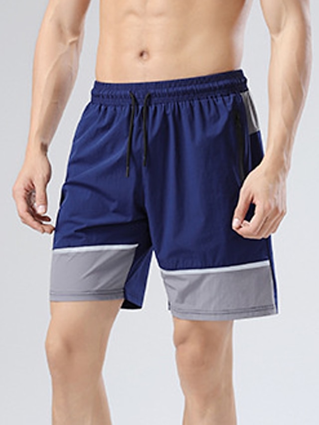 Mens Clothing Mens Bottoms | Mens Casual / Sporty Workout Shorts Pocket Elastic Waist Short Pants Sports Outdoor Daily Micro-ela