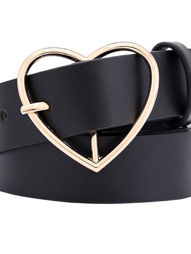 Womens Clothing Womens Accessories | Womens Waist Belt Daily Work Coffee Black Belt Pure Color - GL98151