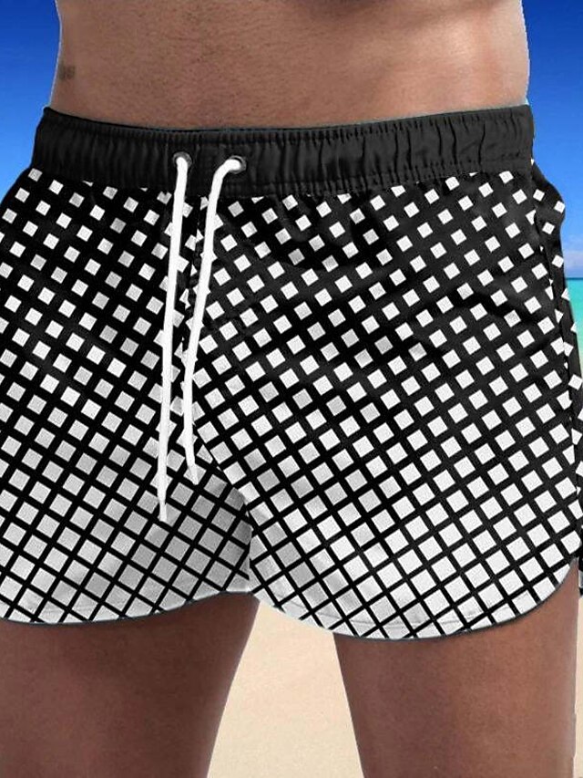 Mens Clothing Mens Bottoms | Mens Casual Fashion Shorts Board Shorts Swim Trucks 3D Print Elastic Drawstring Design Short Pants 