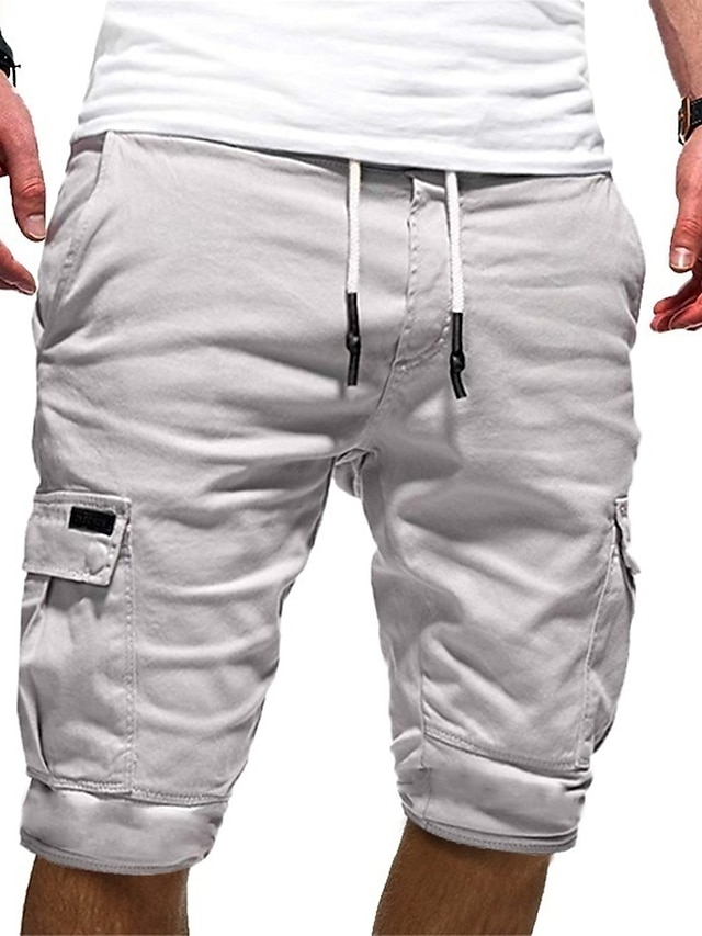 Men's Basic Essential Shorts Tactical Cargo Cargo Shorts Drawstring ...