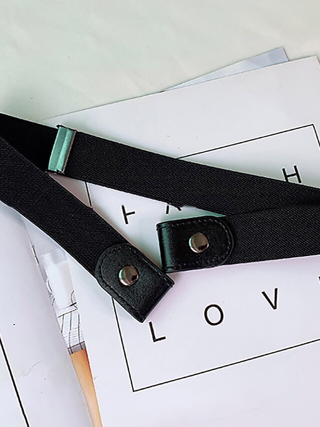 Womens Clothing Womens Accessories | Womens Waist Belt Daily Work Coffee Black Belt Pure Color - HP25572