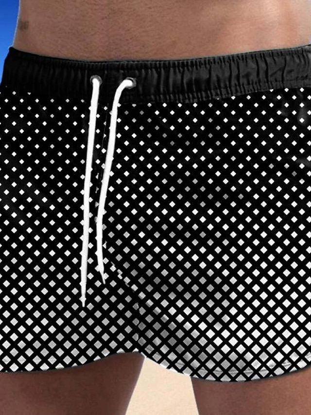 Mens Clothing Mens Bottoms | Mens Casual Fashion Shorts Beach Shorts 3D Print Elastic Drawstring Design Short Pants Daily Holida