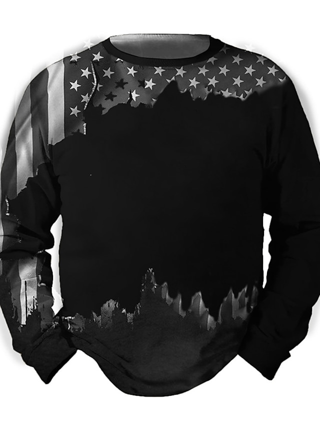 Mens Clothing Mens Hoodies & Sweatshirts | Mens Unisex Sweatshirt Pullover Graphic Prints National Flag Print Daily Sports 3D Pr